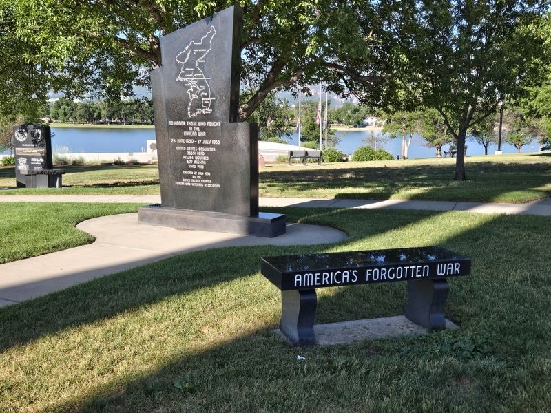 Right side of Korean War Memorial Marker. Click for full size. Right side of Korean War Memorial Marker image. Click for full size.