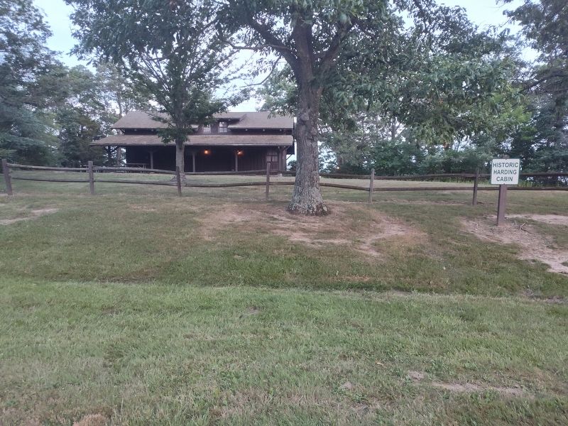 Historic Harding Cabin image. Click for full size.