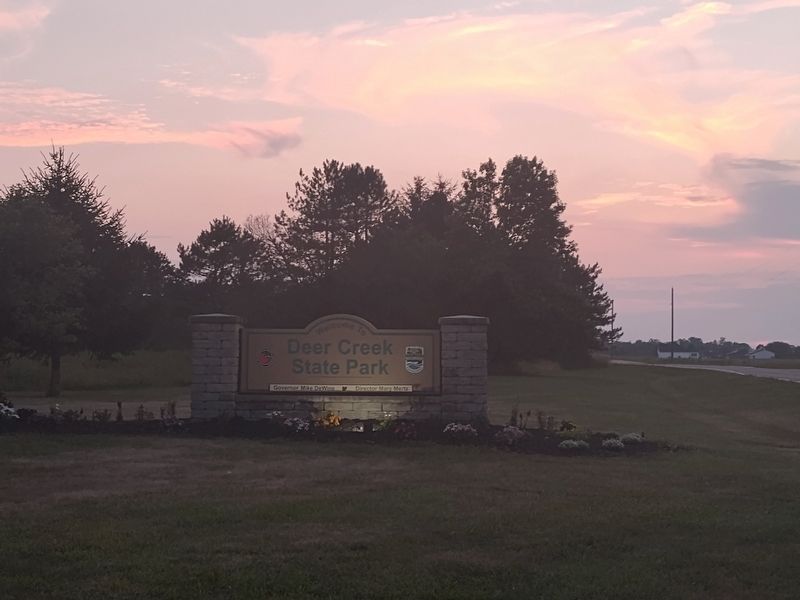 Deer Creek State Park Sign image. Click for full size.
