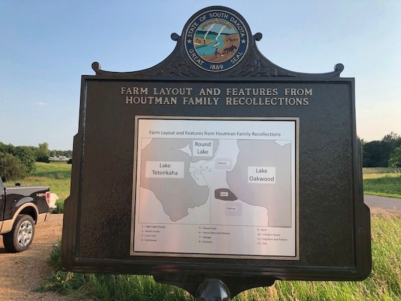 Hessel and Charlotte Houtman Family Farm Marker Reverse image. Click for full size.