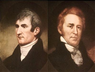 Captain Meriwether Lewis & Second Lieutenant William Clark.. Click for full size. Captain Meriwether Lewis & Second Lieutenant William Clark. image. Click for full size.