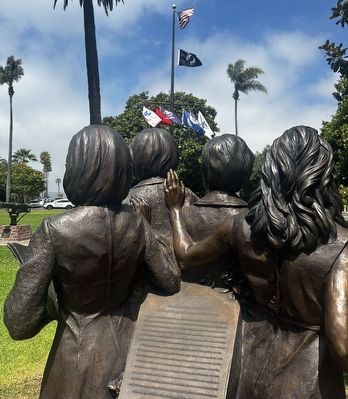 League of Wives Memorial Statue. Click for full size. League of Wives Memorial Statue image. Click for full size.