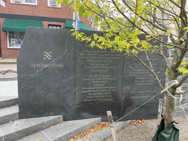 Ambassador John L. Loeb, Jr. Spring Park Marker. Click for full size. Ambassador John L. Loeb, Jr. Spring Park Marker image. Click for full size.