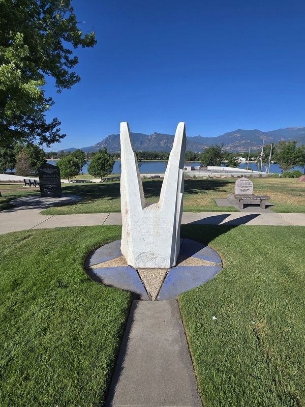 Wide view Aerospace Defense Command Monument image. Click for full size.