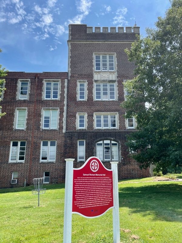 Samuel Richard Memorial Hall Marker image. Click for full size.