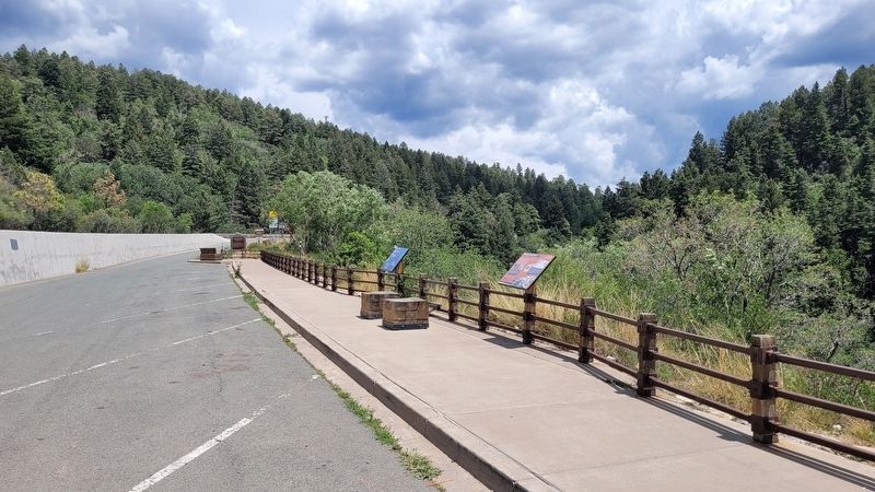 The view of the Boarding the "Balley-Claire" Marker along the road. Click for full size. The view of the Boarding the "Balley-Claire" Marker along the road image. Click for full size.