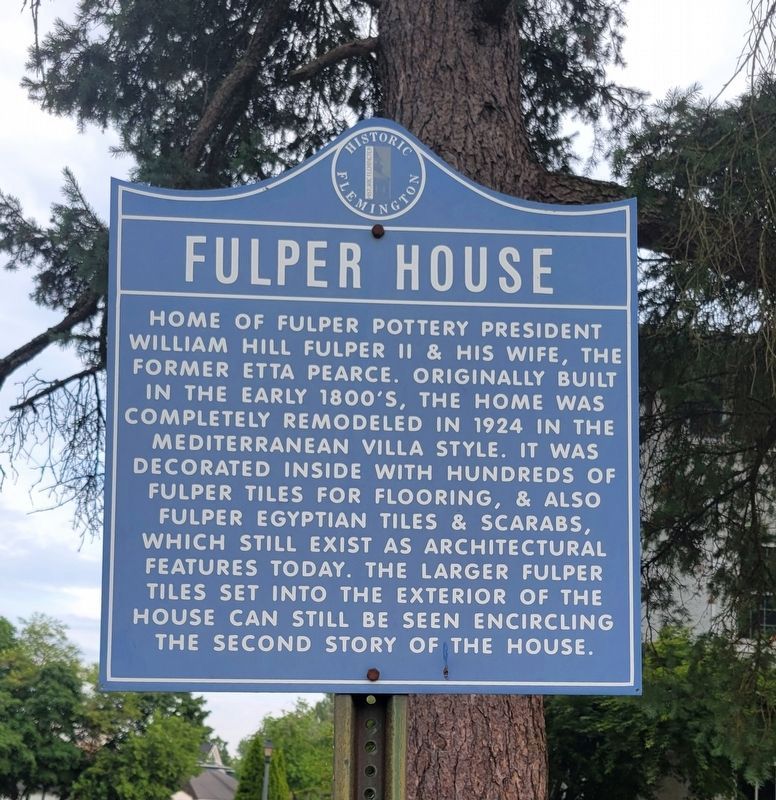 Fulper House Marker. Click for full size. Fulper House Marker image. Click for full size.