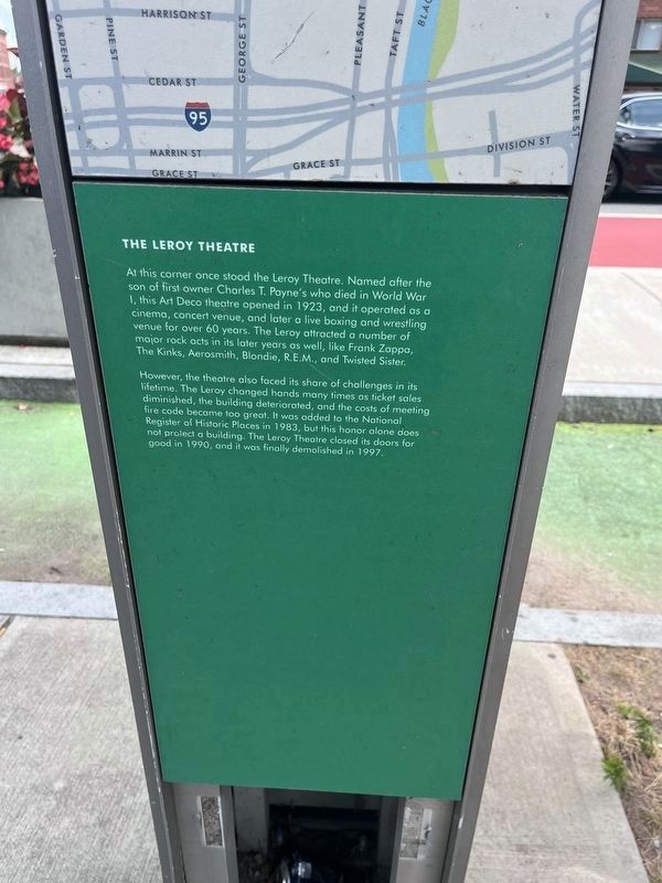 The Leroy Theatre Marker image. Click for full size.
