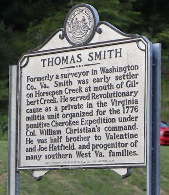 Thomas Smith Marker. Click for full size. Thomas Smith Marker image. Click for full size.