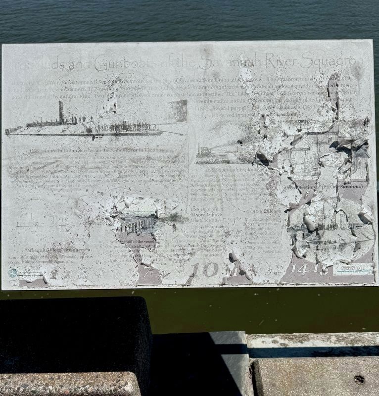 Ironclads and Gunboats of the Savannah River Squadron Marker, 2024. Click for full size. Ironclads and Gunboats of the Savannah River Squadron Marker, 2024 image. Click for full size.