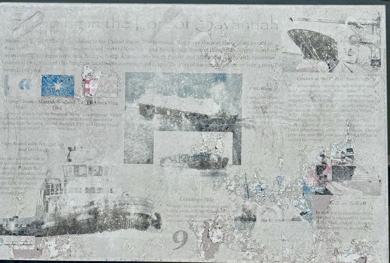 Shipping in the Port of Savannah Marker, 2024 image. Click for full size.