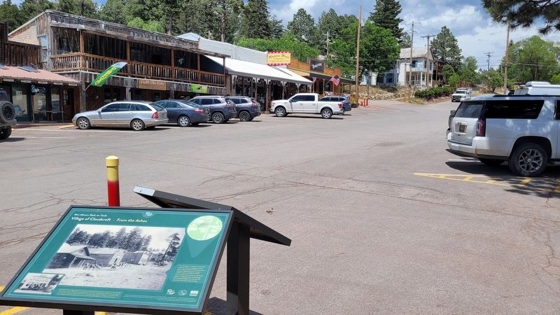 The marker looking east along Burro Avenue image. Click for full size.