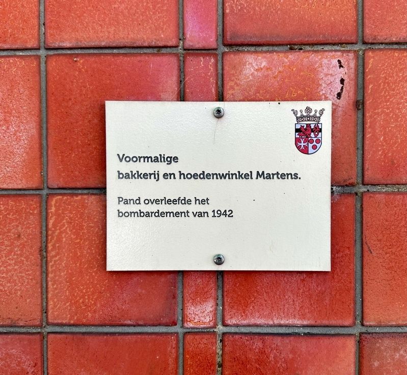 Voormalige Bakkerij / Former Bakery Marker. Click for full size. Voormalige Bakkerij / Former Bakery Marker image. Click for full size.