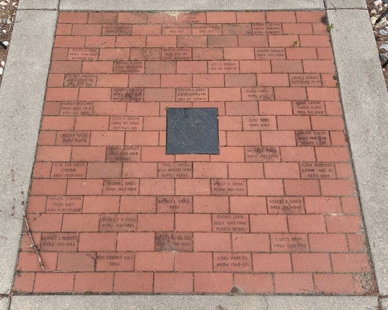 White Area Veterans Memorial Plaza Bricks, Section 1. Click for full size. White Area Veterans Memorial Plaza Bricks, Section 1 image. Click for full size.
