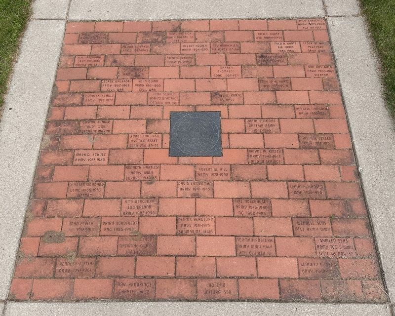 White Area Veterans Memorial Plaza Bricks, Section 6. Click for full size. White Area Veterans Memorial Plaza Bricks, Section 6 image. Click for full size.