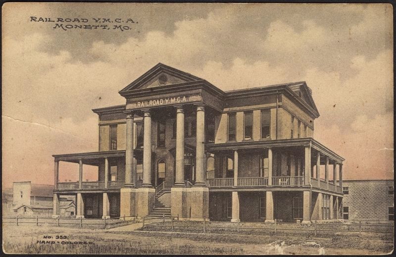 Monett Railroad YMCA Postcard. Click for full size. Monett Railroad YMCA Postcard image. Click for full size.