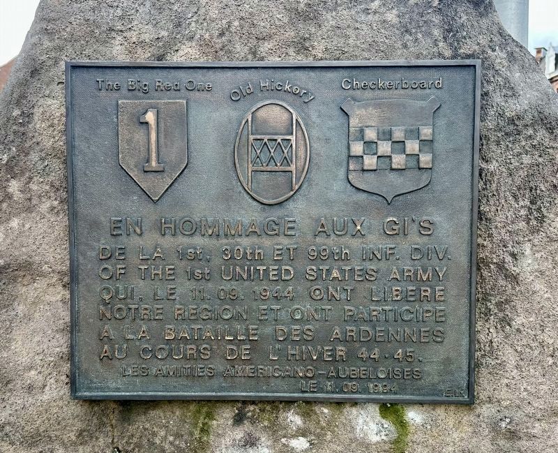 En hommage à l'armée américaine / In homage to the US Army memorial. Click for full size. En hommage à l'armée américaine / In homage to the US Army memorial image. Click for full size.