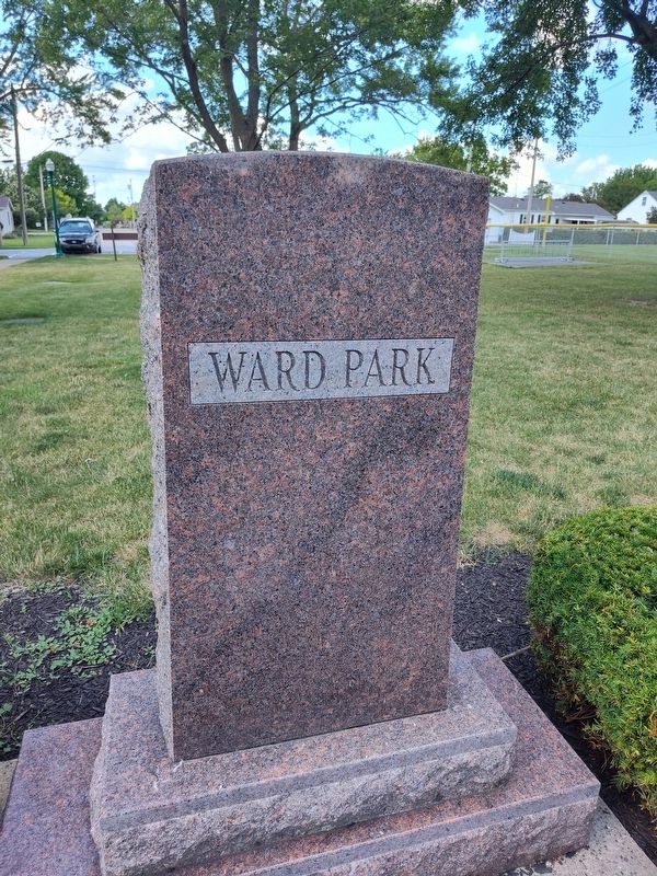 Ward Park Marker. Click for full size. Ward Park Marker image. Click for full size.