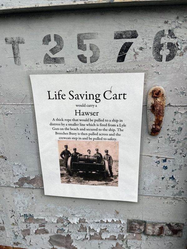 Life Saving Cart Marker. Click for full size. Life Saving Cart Marker image. Click for full size.