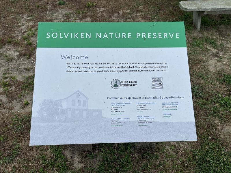 Nearby signage for Solviken Nature Preserve. Click for full size. Nearby signage for Solviken Nature Preserve image. Click for full size.