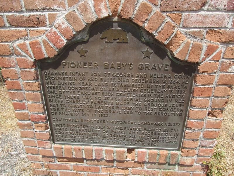 Pioneer Baby's Grave Marker. Click for full size. Pioneer Baby's Grave Marker image. Click for full size.