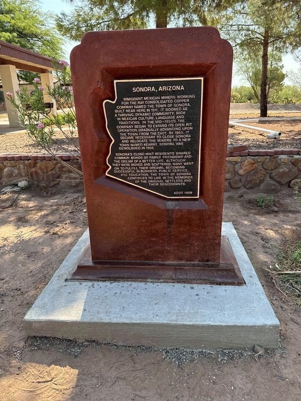 Sonora, Arizona Marker image. Click for full size.