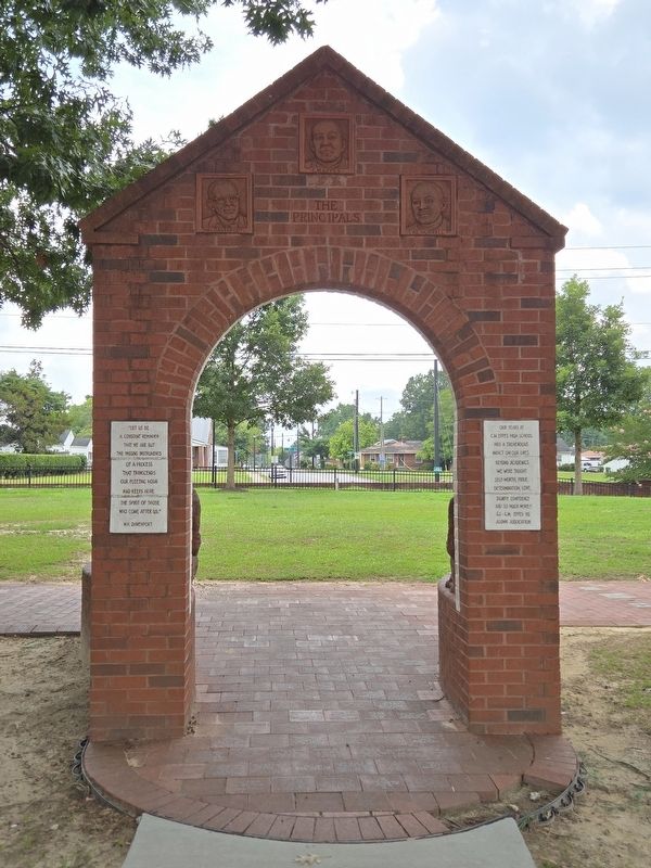 Rear view of C.M. Eppes High commemorative arch. Click for full size. Rear view of C.M. Eppes High commemorative arch image. Click for full size.