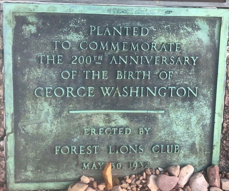 George Washington 200th Anniversary Marker. Click for full size. George Washington 200th Anniversary Marker image. Click for full size.
