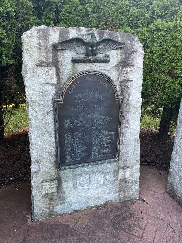 North Providence Honor Roll Marker. Click for full size. North Providence Honor Roll Marker image. Click for full size.