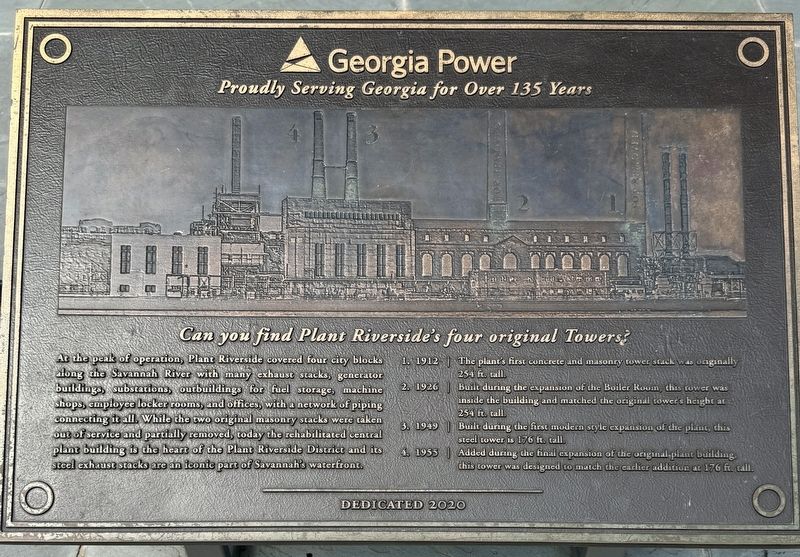 Georgia Power Marker image. Click for full size.