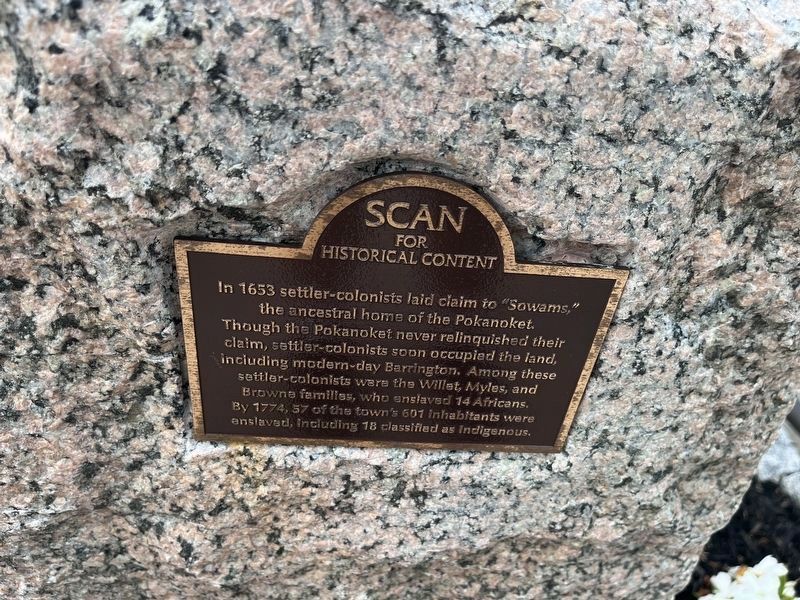 Barrington Marker. Click for full size. Barrington Marker image. Click for full size.
