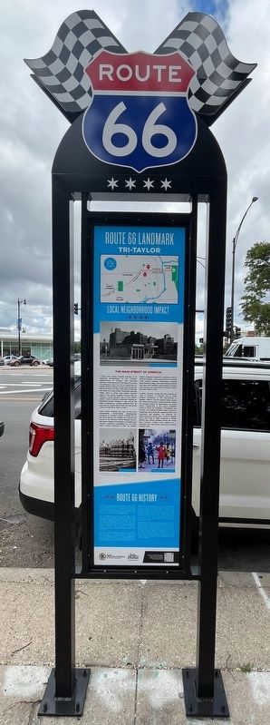 Route 66 Landmark Marker image. Click for full size.