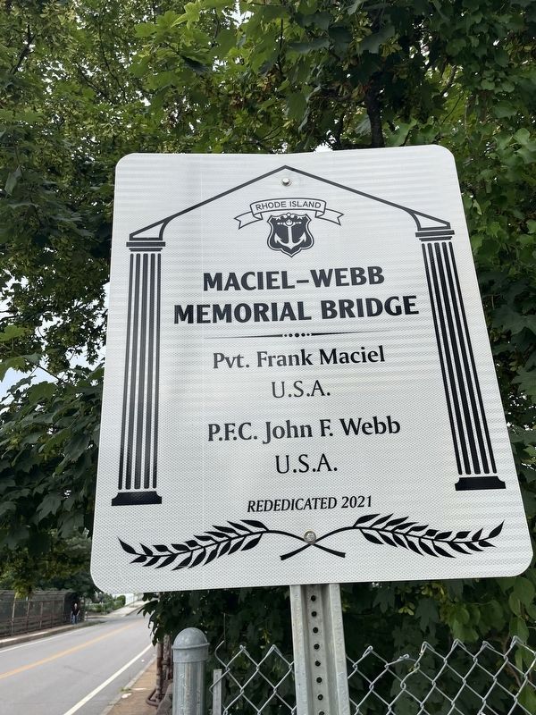 Maciell-Webb Memorial Bridge Marker image. Click for full size.