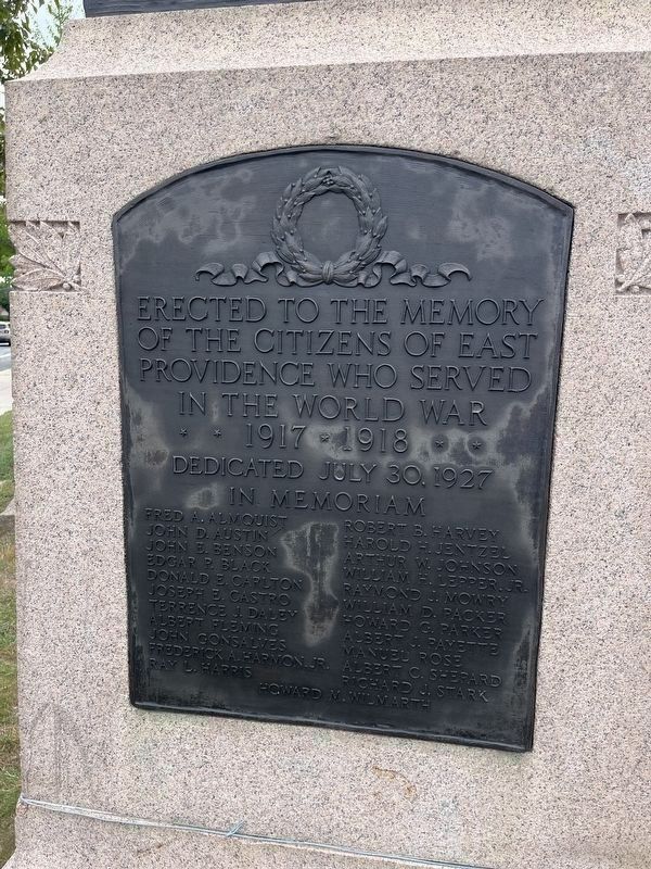World War I Memorial. Click for full size. World War I Memorial image. Click for full size.