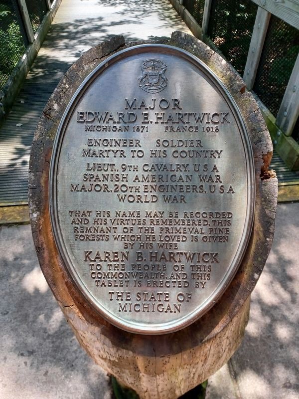 Major Edward E. Hartwick Marker image. Click for full size.