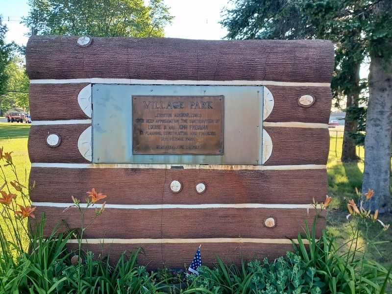 Village Park Marker. Click for full size. Village Park Marker image. Click for full size.