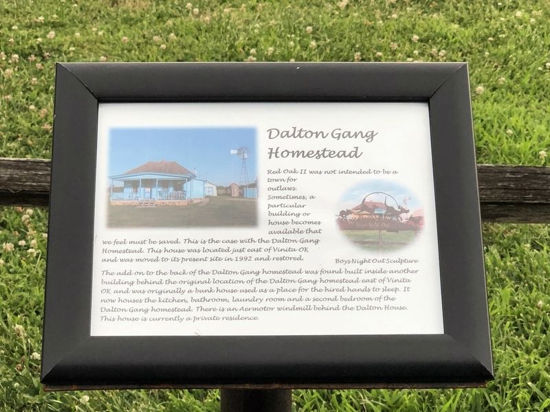 Dalton Gang Homestead Marker. Click for full size. Dalton Gang Homestead Marker image. Click for full size.