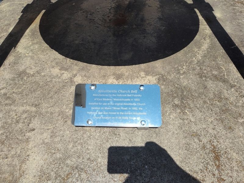 Abbottsville Church Bell Marker image. Click for full size.