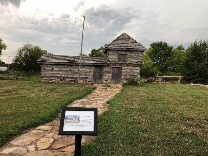 Fort Hooker Marker. Click for full size. Fort Hooker Marker image. Click for full size.