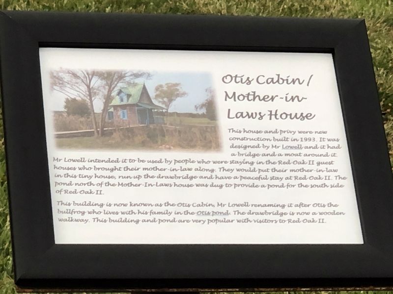 Otis Cabin/Mother-in-Law's House Marker. Click for full size. Otis Cabin/Mother-in-Law's House Marker image. Click for full size.