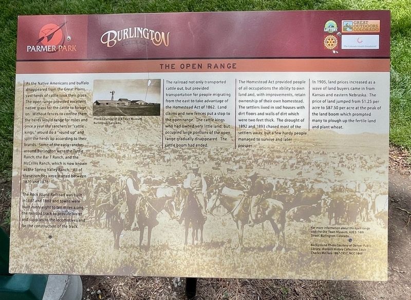 The Open Range Marker. Click for full size. The Open Range Marker image. Click for full size.