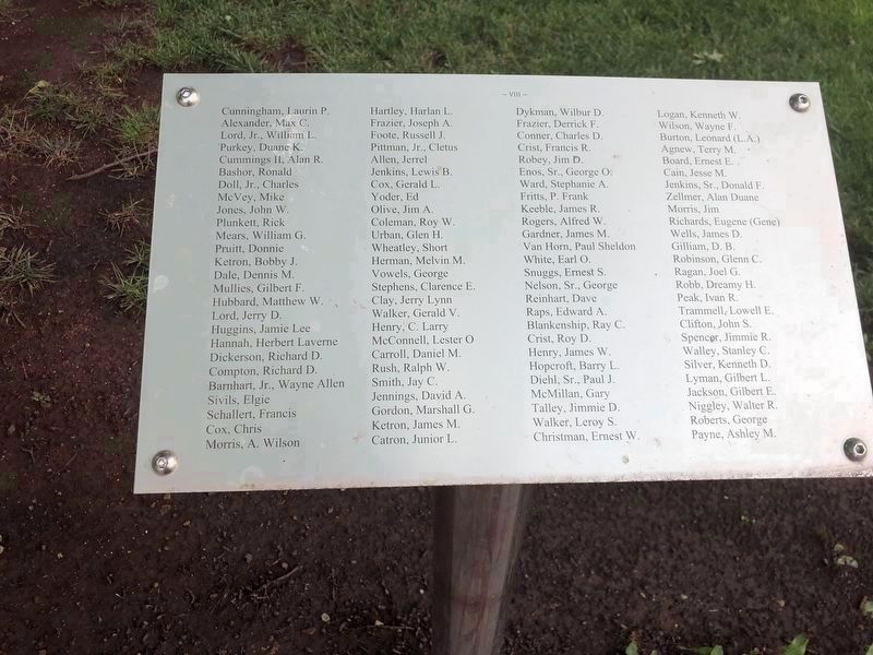Bates County Veterans Tribute Plaque VIII. Click for full size. Bates County Veterans Tribute Plaque VIII image. Click for full size.