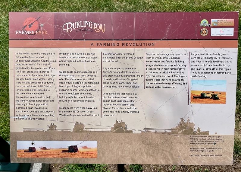 A Farming Revolution Marker. Click for full size. A Farming Revolution Marker image. Click for full size.