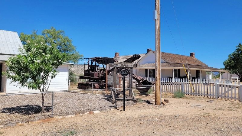 The Power Shovel Marker along the Camp Verde Fort. Click for full size. The Power Shovel Marker along the Camp Verde Fort image. Click for full size.