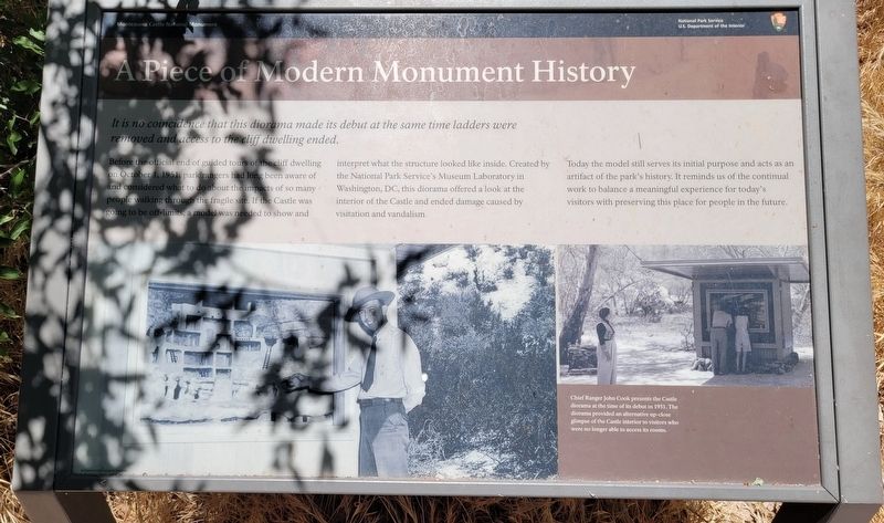 A Piece of Modern Monument History Marker. Click for full size. A Piece of Modern Monument History Marker image. Click for full size.