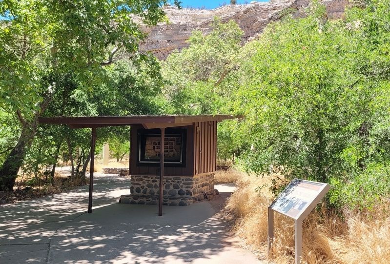 The view of the Marker along the trail. Click for full size. The view of the Marker along the trail image. Click for full size.
