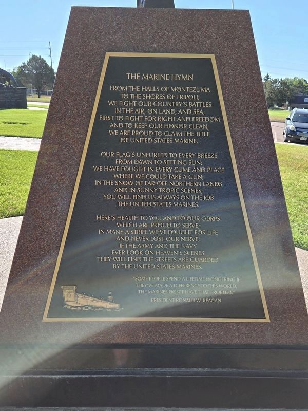The Marine Hymn (West Side of the Memorial)) image. Click for full size.