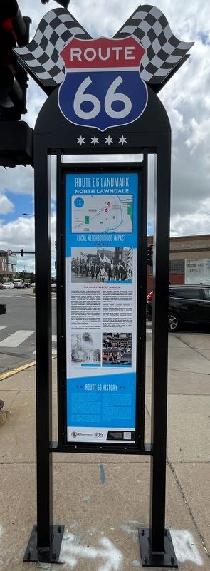 Route 66 Landmark side of marker image. Click for full size.