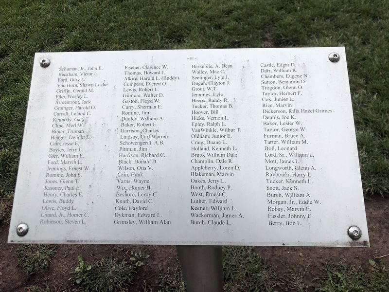 Bates County Veterans Tribute Plaque III. Click for full size. Bates County Veterans Tribute Plaque III image. Click for full size.
