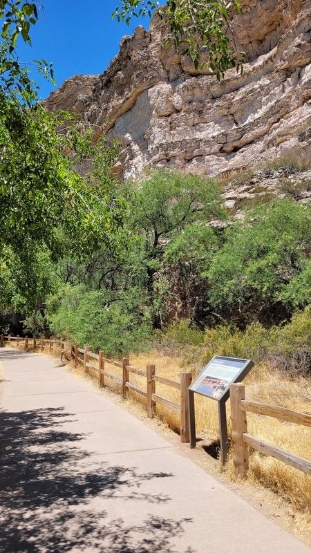 The view of the Aloft but not Alone Marker along the trail. Click for full size. The view of the Aloft but not Alone Marker along the trail image. Click for full size.